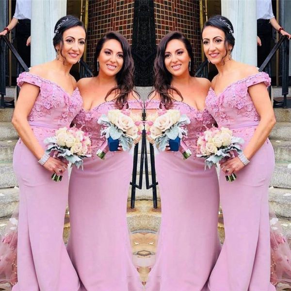 2019 summer long bridesmaid dresses for wedding plus size off shoulder lace appliques mermaid maid of honor gowns bridesmaid dress, White;pink
2019 summer long bridesmaid dresses for wedding plus size off shoulder lace appliques mermaid maid of honor gowns bridesmaid dress, White;pink