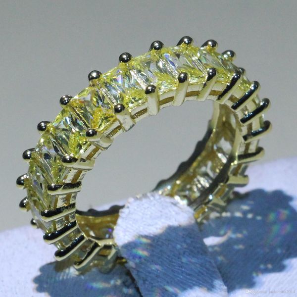 full princess cut four claw 5a champagne gold z cz diamond luxury jewelry 925 silver fill party circle wedding band ring gift for women, Slivery;golden
full princess cut four claw 5a champagne gold z cz diamond luxury jewelry 925 silver fill party circle wedding band ring gift for women, Slivery;golden