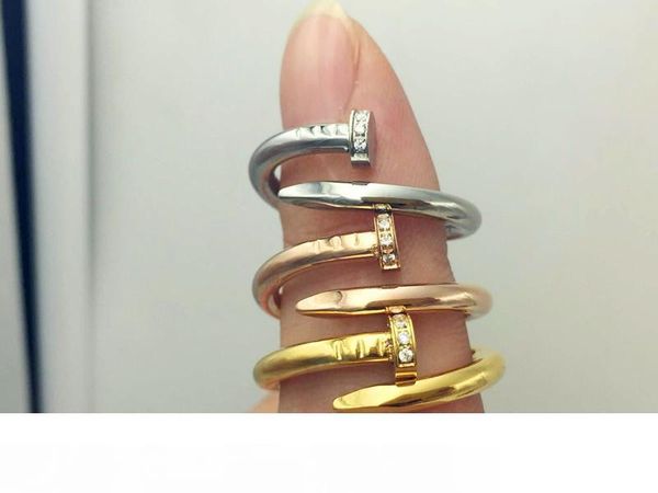 stainless steel gold luxury silver rose gold nail ring with diamonds lovers band rings for women and men couple rings luxury
stainless steel gold luxury silver rose gold nail ring with diamonds lovers band rings for women and men couple rings luxury