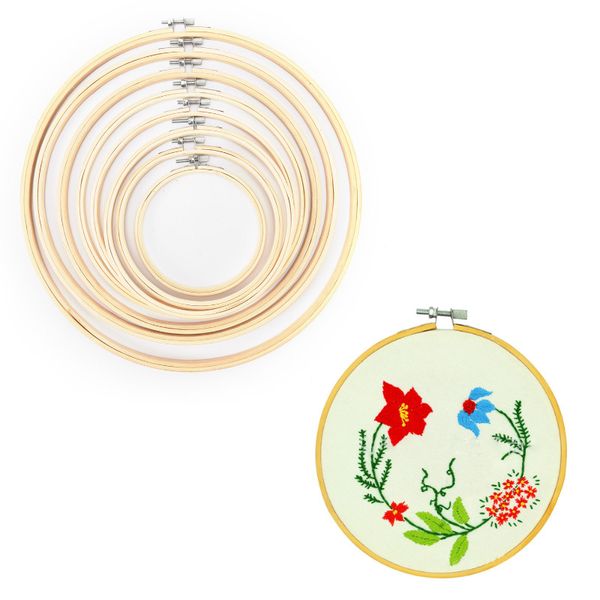 sewing notions & tools frame set bamboo embroidery hoop rings for diy cross stitch needle craft tool, Black
sewing notions & tools frame set bamboo embroidery hoop rings for diy cross stitch needle craft tool, Black