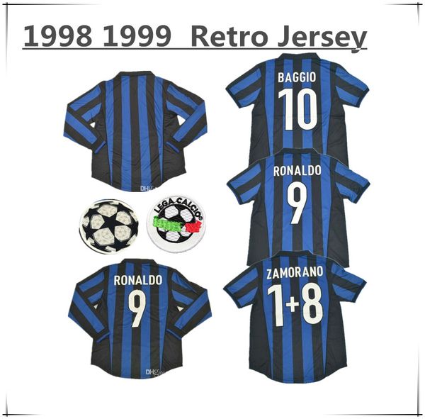 short sleeve inter retro soccer jersey 1998 1999 inter ronaldo icardi milito commemorate ronaldo football shirt long sleeve football uniform, Black;yellow
short sleeve inter retro soccer jersey 1998 1999 inter ronaldo icardi milito commemorate ronaldo football shirt long sleeve football uniform, Black;yellow