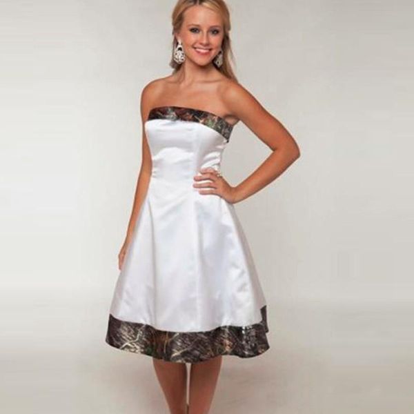 Strapless Knee Length Short Camo Bridesmaid Dresses Sleeveless Spring Summer Country Wedding Party Gowns Custom Made Short Bridal Dresses
Strapless Knee Length Short Camo Bridesmaid Dresses Sleeveless Spring Summer Country Wedding Party Gowns Custom Made Short Bridal Dresses