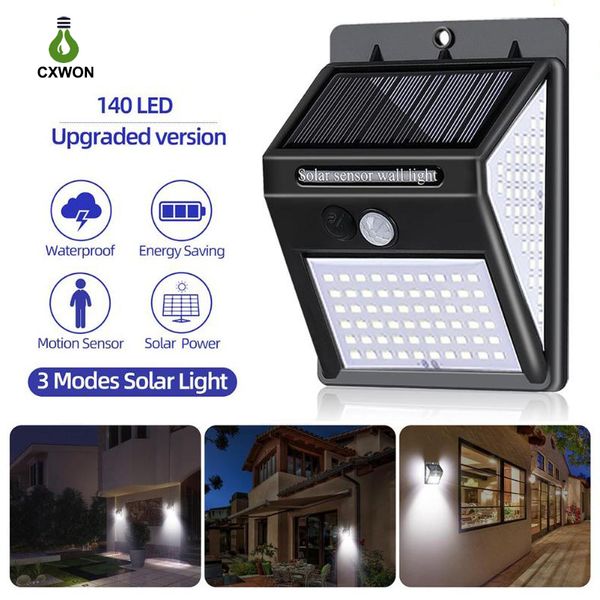 solar led outdoor lighting 140leds wide angle bright solar wall light 3 modes pathway garden led solar security lights motion sensor
solar led outdoor lighting 140leds wide angle bright solar wall light 3 modes pathway garden led solar security lights motion sensor