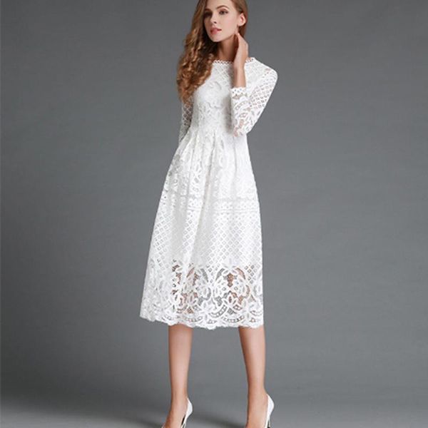 holiday evening party dresses elegant women's slim dress lace panel solid color pleated full sleeve o-neck slim dress, Black;gray
holiday evening party dresses elegant women's slim dress lace panel solid color pleated full sleeve o-neck slim dress, Black;gray