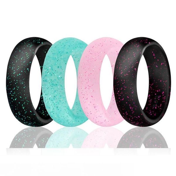 starry sky silicone lady rings 5.7mm wide mix 4 colors shining band ring fashion jewelry for women dc108-1, Silver
starry sky silicone lady rings 5.7mm wide mix 4 colors shining band ring fashion jewelry for women dc108-1, Silver