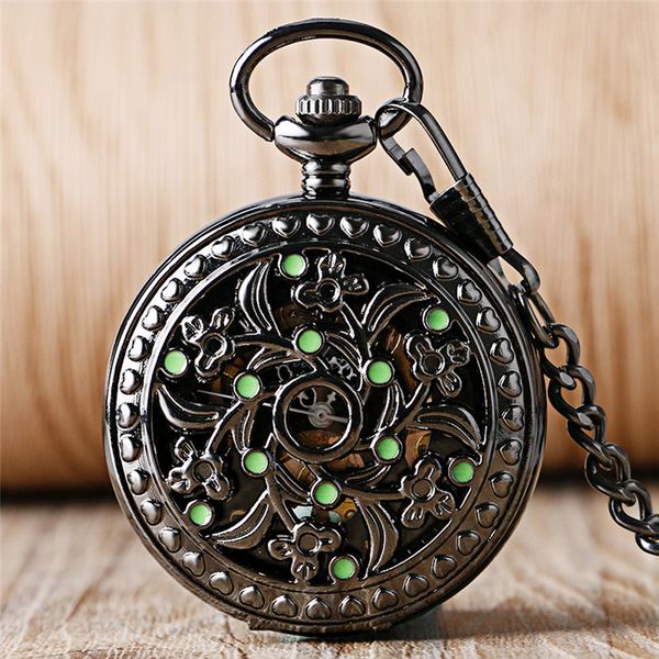 vintage hand winding mechanical pocket watch black hollow out flower case arabic number dial skeleton fob clock for men women gift, Slivery;golden
vintage hand winding mechanical pocket watch black hollow out flower case arabic number dial skeleton fob clock for men women gift, Slivery;golden