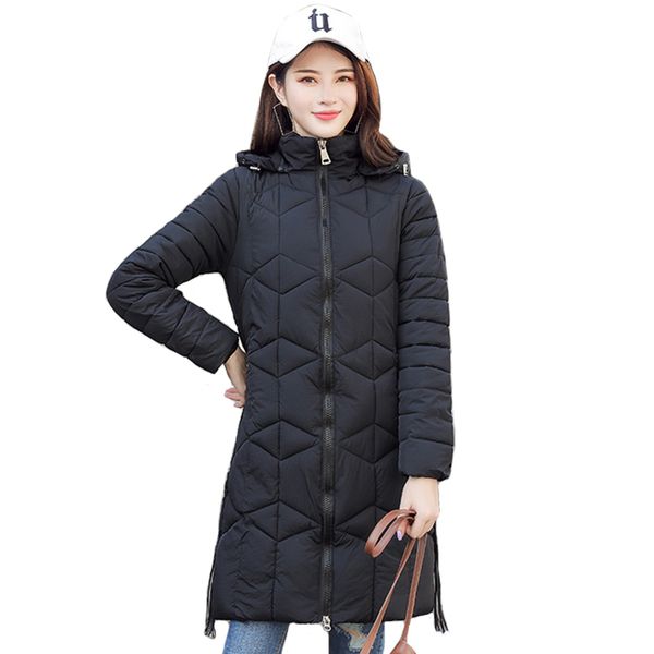 2019 new long padded female coat outwear parka chaqueta mujer invierno arrival winter jacket women hooded 7 colors, Black
2019 new long padded female coat outwear parka chaqueta mujer invierno arrival winter jacket women hooded 7 colors, Black