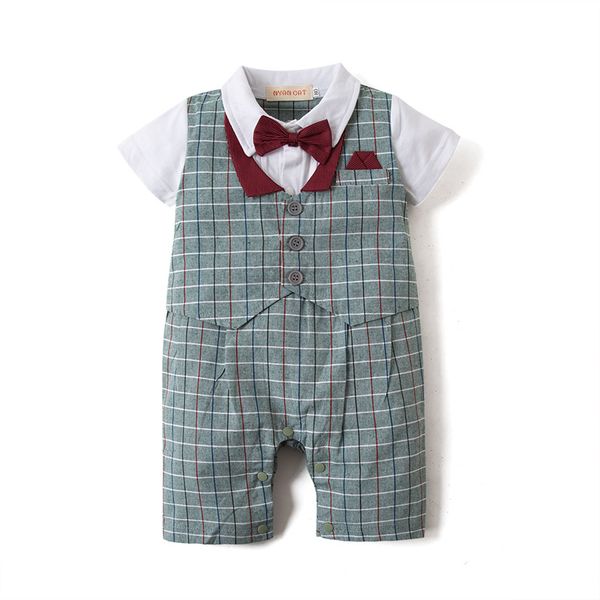 newborn baby rompers summer green plaid clothes boys short sleeve outfit children formal one-pieces tuxedo cotton white red, Blue
newborn baby rompers summer green plaid clothes boys short sleeve outfit children formal one-pieces tuxedo cotton white red, Blue