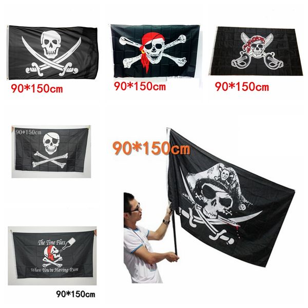 90x150cm big black jolly roger pirate flag halloween prop kull cro bone word black flag haunted hou e bar decor aaa729
90x150cm big black jolly roger pirate flag halloween prop kull cro bone word black flag haunted hou e bar decor aaa729