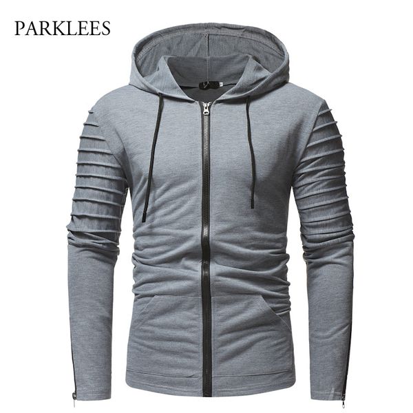 hooded striped fold sweatshirt men 2018 creative arm side zipper sudadera hombre casual slim fit cardigan tracksuit hoodies mens, Black
hooded striped fold sweatshirt men 2018 creative arm side zipper sudadera hombre casual slim fit cardigan tracksuit hoodies mens, Black