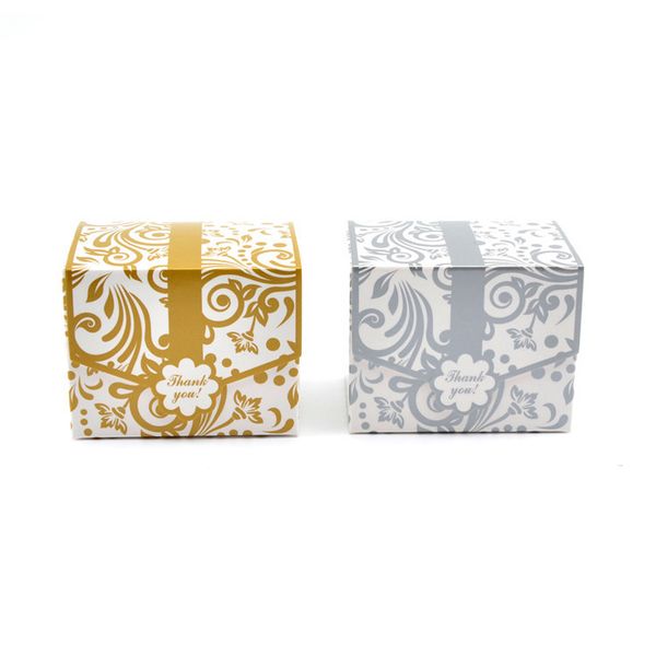 50pcs gold silver flower pattern paper box thank you gift dessert box for chocolate party birthday decor candy packaging
50pcs gold silver flower pattern paper box thank you gift dessert box for chocolate party birthday decor candy packaging