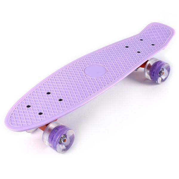 skateboard skate board 22 inches cruiser four-wheel banana style plastic board deck aluminum bracket with led flashing wheels
skateboard skate board 22 inches cruiser four-wheel banana style plastic board deck aluminum bracket with led flashing wheels