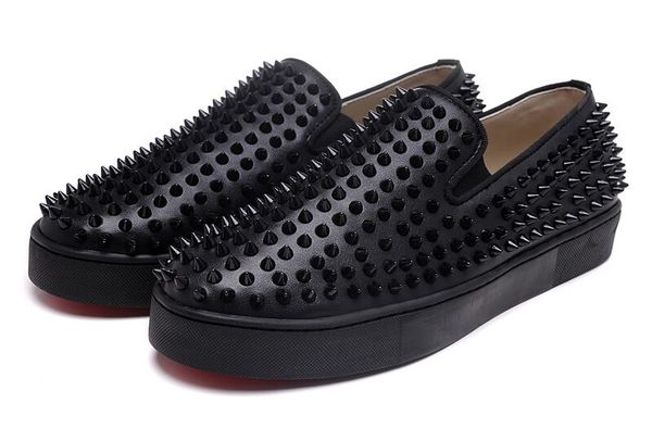 designs fashion spike loafer dress shoes red bottom sneaker luxury party wedding shoes genuine leather spikes lace-up casual shoes, Black
designs fashion spike loafer dress shoes red bottom sneaker luxury party wedding shoes genuine leather spikes lace-up casual shoes, Black