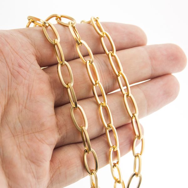silver color/gold color stainless steel chain for jewelry making 6mm oval metal rolo link chains by meter cadenas por metros 1m, Blue;slivery
silver color/gold color stainless steel chain for jewelry making 6mm oval metal rolo link chains by meter cadenas por metros 1m, Blue;slivery