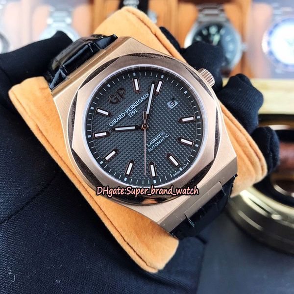 version gp laureato 81005-52-232-bb6a black dial japan 82s5 miyota mechanical mens watch rose gold case leather strap designer watches, Slivery;brown
version gp laureato 81005-52-232-bb6a black dial japan 82s5 miyota mechanical mens watch rose gold case leather strap designer watches, Slivery;brown