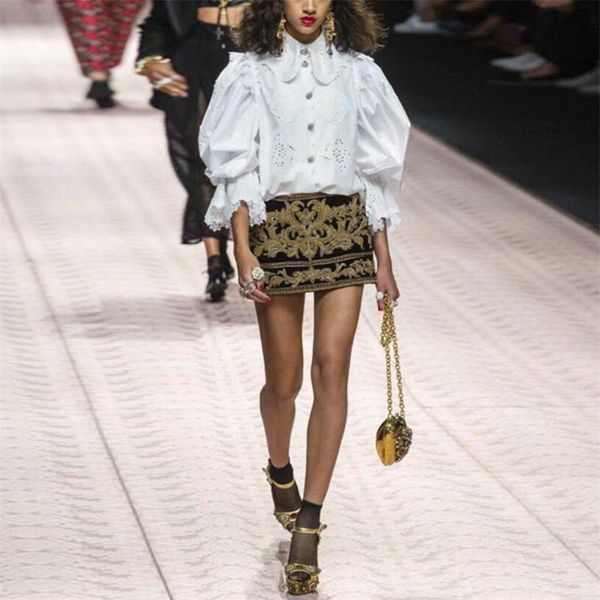 runway designer set 2019 women suits flare sleeve hollow-out shirt + embroidery skirt two-piece clothing np0088, White
runway designer set 2019 women suits flare sleeve hollow-out shirt + embroidery skirt two-piece clothing np0088, White
