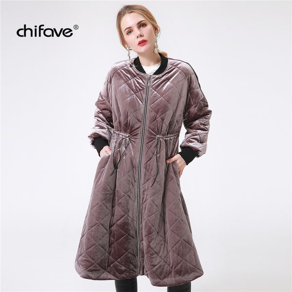 chifave 2018 winter jacket women fashion plus size cotton velvet long parka elegent coats and jackets warm casual outerwear, Black
chifave 2018 winter jacket women fashion plus size cotton velvet long parka elegent coats and jackets warm casual outerwear, Black
