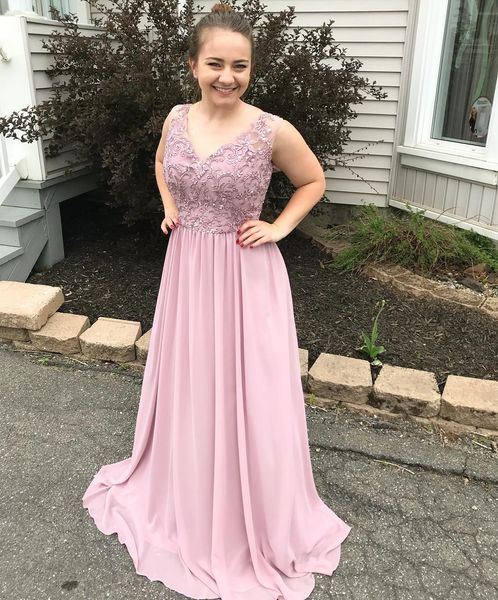 prom dresses a line chiffon v neck sleeveless party gowns sweep train custom made formal evening dresses robe de soiree, Black
prom dresses a line chiffon v neck sleeveless party gowns sweep train custom made formal evening dresses robe de soiree, Black