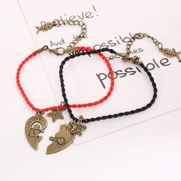 sweet temperament love student bracelet korean version love heart heart couple even bracelet gift, Golden;silver
sweet temperament love student bracelet korean version love heart heart couple even bracelet gift, Golden;silver