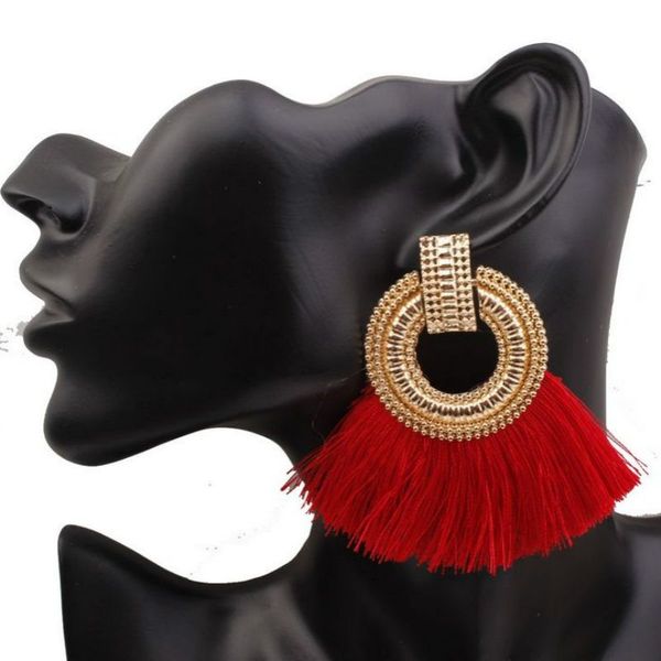 new beautiful bohemian big tassel drop earrings for women fringe handmade brincos statement fashion women earring jewelry, Silver
new beautiful bohemian big tassel drop earrings for women fringe handmade brincos statement fashion women earring jewelry, Silver