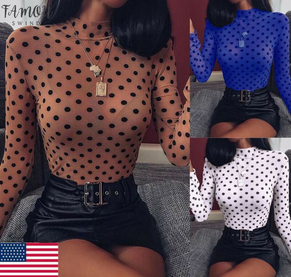 sexy горошек женщины повседневная смотрите через mesh sheer топ с длинным рукавом perspective tee basic шифон рубашка slim fit clubwear hot, White
sexy горошек женщины повседневная смотрите через mesh sheer топ с длинным рукавом perspective tee basic шифон рубашка slim fit clubwear hot, White