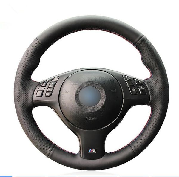 black leather hand sewing car steering wheel cover for e46 e39 330i 540i 525i 530i 330ci m3 2001-2003
black leather hand sewing car steering wheel cover for e46 e39 330i 540i 525i 530i 330ci m3 2001-2003