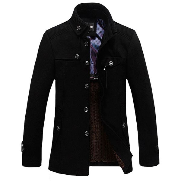 winter wool jacket men voguethicken stand collar coats casaco masculino palto men windbreaker overcoats woolen trench coat, Black
winter wool jacket men voguethicken stand collar coats casaco masculino palto men windbreaker overcoats woolen trench coat, Black