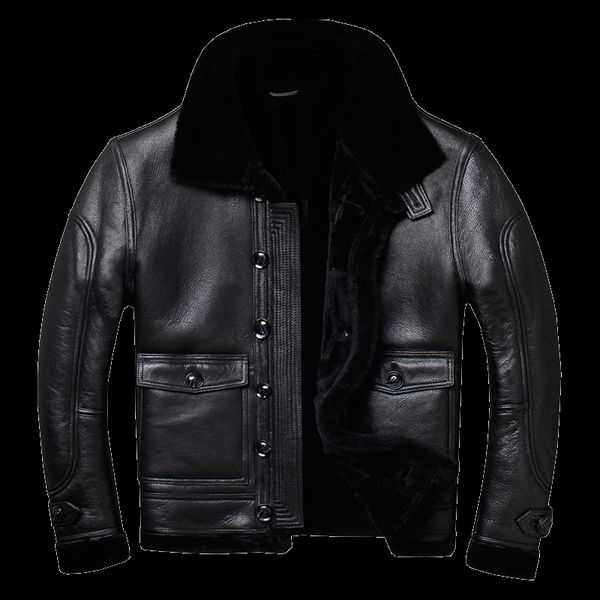 fur sheep shearing real genuine leather jacket men natural wool coat for mens clothing plus size casaco 904 yy874, Black
fur sheep shearing real genuine leather jacket men natural wool coat for mens clothing plus size casaco 904 yy874, Black