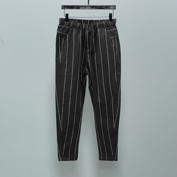 27-44 new 2017 men's clothing gd hair stylist fashion british and korean stripes casual pants plus size costumes, Black
27-44 new 2017 men's clothing gd hair stylist fashion british and korean stripes casual pants plus size costumes, Black