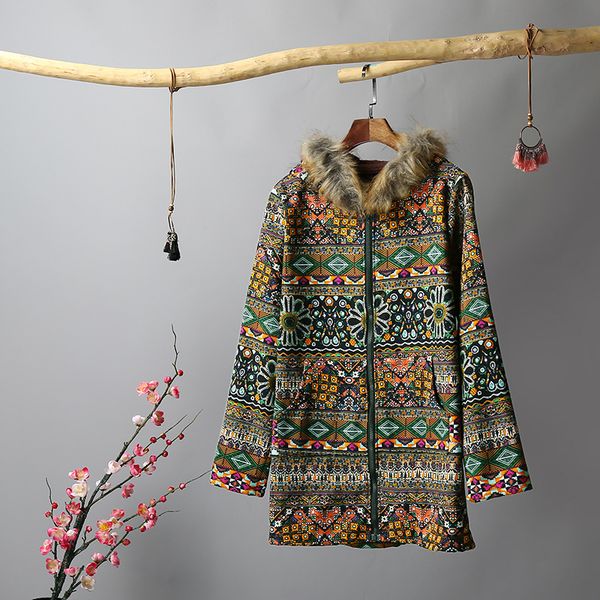 women winter coat fluffy faux fur geometry print zipper hooded neck long sleeve pockets cotton outwear overcoat 2019 new, Black
women winter coat fluffy faux fur geometry print zipper hooded neck long sleeve pockets cotton outwear overcoat 2019 new, Black
