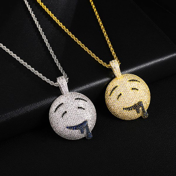 us7 слюни переполнение ожерелья подвески iced out bling cz ожерелье для man hip hop ювелирные изделия, Silver
us7 слюни переполнение ожерелья подвески iced out bling cz ожерелье для man hip hop ювелирные изделия, Silver