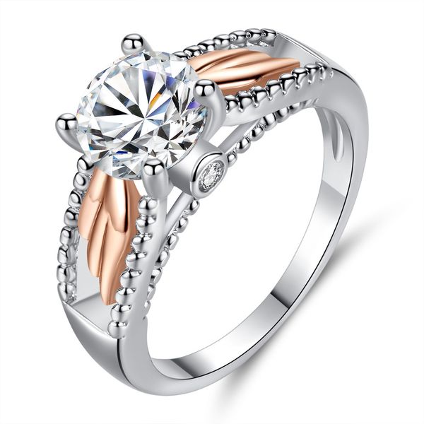 silver crystal ring for women girls party wedding jewelry european rose gold color angel wings style ring for women accessories
silver crystal ring for women girls party wedding jewelry european rose gold color angel wings style ring for women accessories