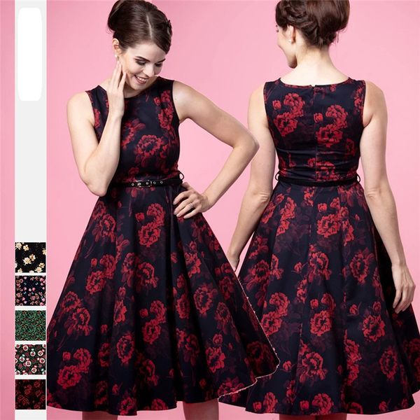 60s vintage dress flower 3d printed for women retro robe rockabilly vestidos valentines day party dress, Black;gray
60s vintage dress flower 3d printed for women retro robe rockabilly vestidos valentines day party dress, Black;gray