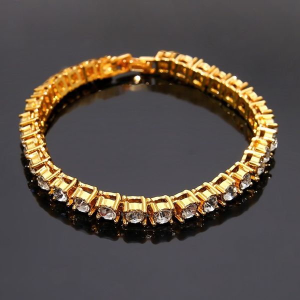 cuban link chains hiphop single row diamond 5mm bracelet men's full diamond hip-hop bracelet accessories, Silver 
cuban link chains hiphop single row diamond 5mm bracelet men's full diamond hip-hop bracelet accessories, Silver