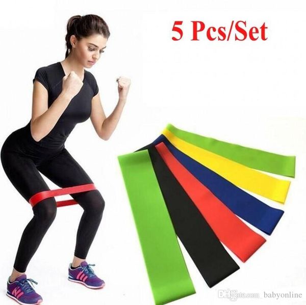 Tension Resistance Band Pilates Yoga Rubber Resistance Bands Fitness Loop Rope Stretch Bands Crossfit Elastic Gym Training Tools Fy7008