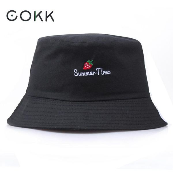 cokk women casual strawberry print bucket hat summer foldable beach sunscreen wide brim flat sun hat female fisherman cap, Blue;gray
cokk women casual strawberry print bucket hat summer foldable beach sunscreen wide brim flat sun hat female fisherman cap, Blue;gray