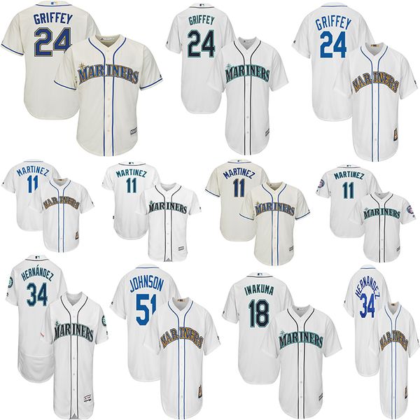 Seattle Men's Mariners Ken Griffey Jr. Jerseys Edgar Martinez Ichiro Suzuki Felix Hernandez Yusei Kikuchi Baseball Jersey
Seattle Men's Mariners Ken Griffey Jr. Jerseys Edgar Martinez Ichiro Suzuki Felix Hernandez Yusei Kikuchi Baseball Jersey