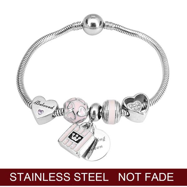 2020 bracelets for women jewelry beads bracelet charms love girls bracelet stainless steel shipping queen pendant, Golden;silver
2020 bracelets for women jewelry beads bracelet charms love girls bracelet stainless steel shipping queen pendant, Golden;silver