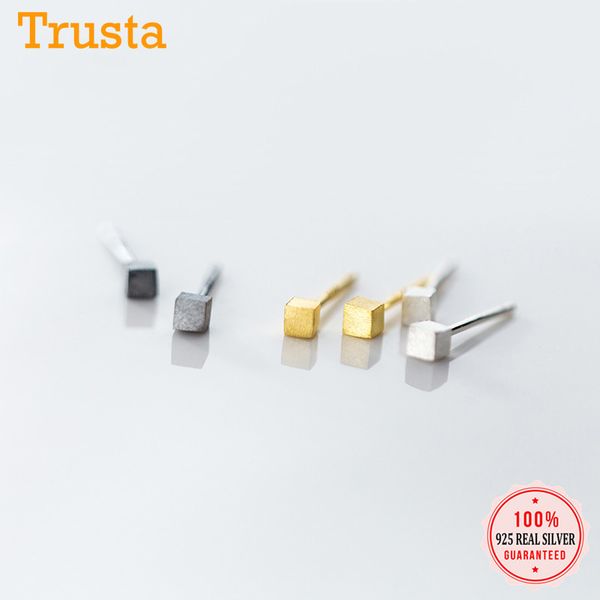 trustdavis genuine 100% 925 sterling silver sweet mini wire drawing square stud earrings for women wedding jewelry gift ds2112, Golden;silver
trustdavis genuine 100% 925 sterling silver sweet mini wire drawing square stud earrings for women wedding jewelry gift ds2112, Golden;silver