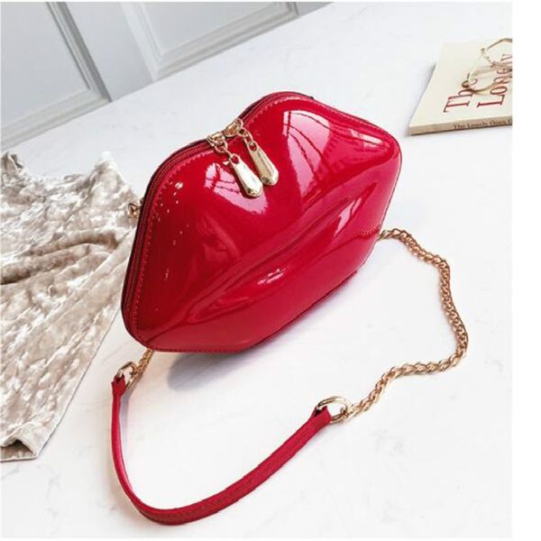 2019 women red lips clutch bag ladies pu leather chain shoulder bag evening lips shaped purse with 6 colors
2019 women red lips clutch bag ladies pu leather chain shoulder bag evening lips shaped purse with 6 colors