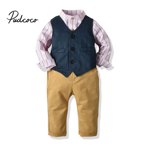 brand 3 pcs baby boy toddles auturm formal party gentelmen striped long sleeve shirt blue jacket khaki long pants children sets, White
brand 3 pcs baby boy toddles auturm formal party gentelmen striped long sleeve shirt blue jacket khaki long pants children sets, White