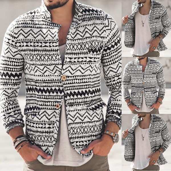 vintage mens cardigan sweaters autumn warm christmas sweater men fashion ethnic printed coat casual stand collar knitted sweater, White;black
vintage mens cardigan sweaters autumn warm christmas sweater men fashion ethnic printed coat casual stand collar knitted sweater, White;black
