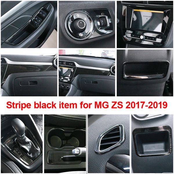 полоса черный пункт для mg zs в 2017-2019 внутренняя отделка шестерни панель центрального управления стекол переключатель декоративная рамка