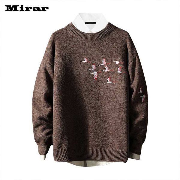 men's autumn and winter new fashion solid color pullover with o-neck sweater, White;black
men's autumn and winter new fashion solid color pullover with o-neck sweater, White;black