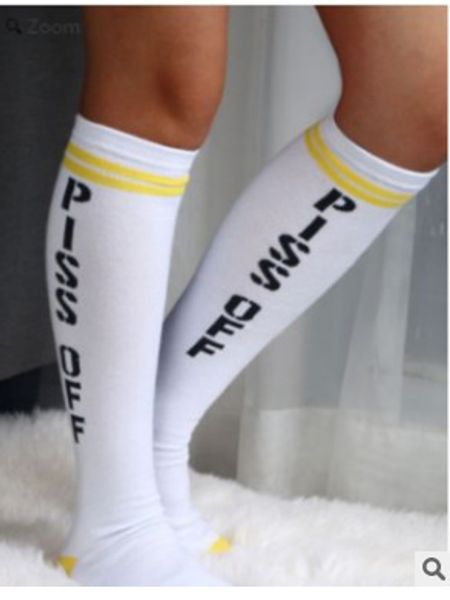 2019 new fashion english letters printed personality casual men and women in tube socks, Black
2019 new fashion english letters printed personality casual men and women in tube socks, Black