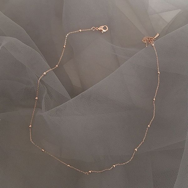 japan korean simple vintage rose gold coated interval beaded short choker necklace for women girls wedding party charm jewelry, Golden;silver
japan korean simple vintage rose gold coated interval beaded short choker necklace for women girls wedding party charm jewelry, Golden;silver