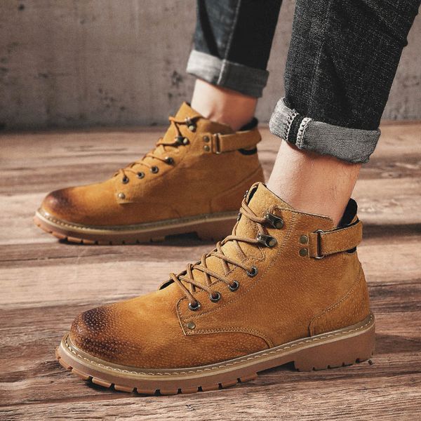 winter martin boots men's snow medium and high gang work clothes desert combat boots british wind autumn versatile boots, Black
winter martin boots men's snow medium and high gang work clothes desert combat boots british wind autumn versatile boots, Black