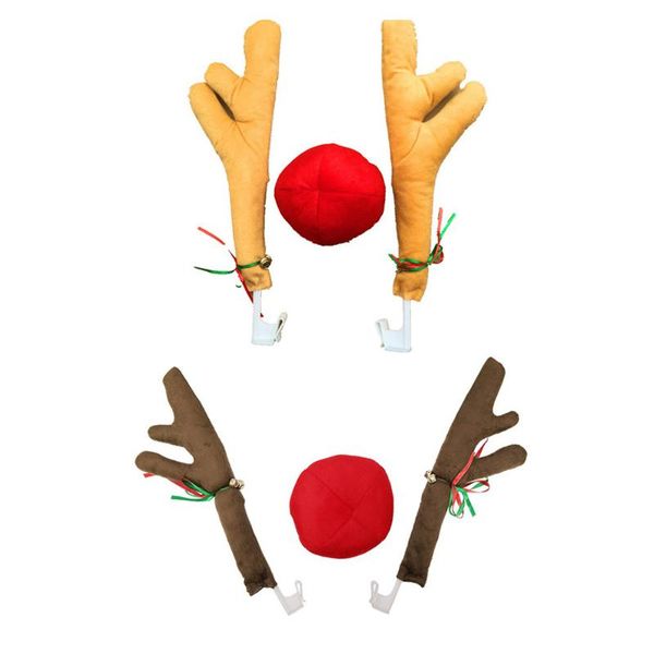 2 antlers + 1 nose cute car nose horn costume set horn and red christmas decoration accessories for cars
2 antlers + 1 nose cute car nose horn costume set horn and red christmas decoration accessories for cars