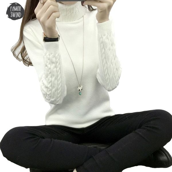 knitted new women sweater autumn winter long sleeve thick turtleneck sweaters pullovers female jumper tricot yp2000, White;black
knitted new women sweater autumn winter long sleeve thick turtleneck sweaters pullovers female jumper tricot yp2000, White;black