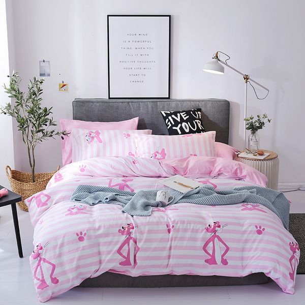ahsnme pink panther bedding set 4pcs bedlinen soft washed cotton zebra bed sets leopard duvet cover bed sheet
ahsnme pink panther bedding set 4pcs bedlinen soft washed cotton zebra bed sets leopard duvet cover bed sheet